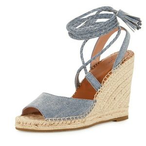 Joie Phyllis Lace Up Wedge Sandal